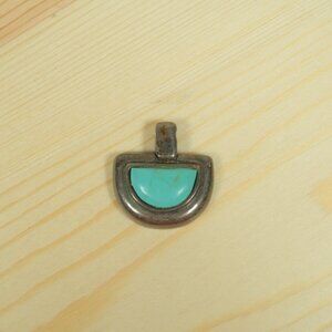 Barra 950 Sterling Silver Pendant Turquoise Stone